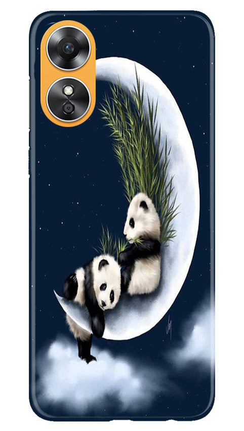 Panda Moon Mobile Back Case for Oppo A17 (Design - 280) Panda Moon Mobile Back Case for Oppo A17 (Design - 280)