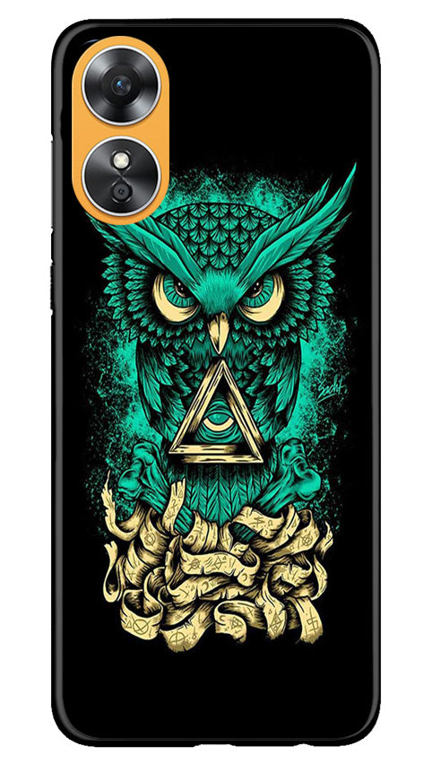 Owl Mobile Back Case for Oppo A17 (Design - 317) Owl Mobile Back Case for Oppo A17 (Design - 317)