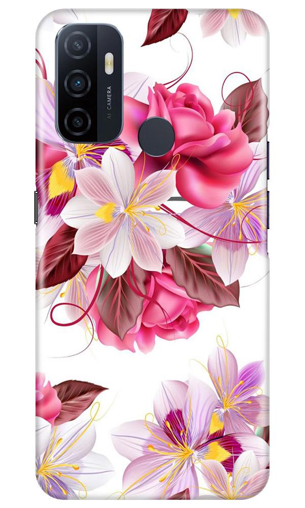 Beautiful flowers Mobile Back Case for Oppo A53 (Design - 23) Beautiful flowers Case for Oppo A53