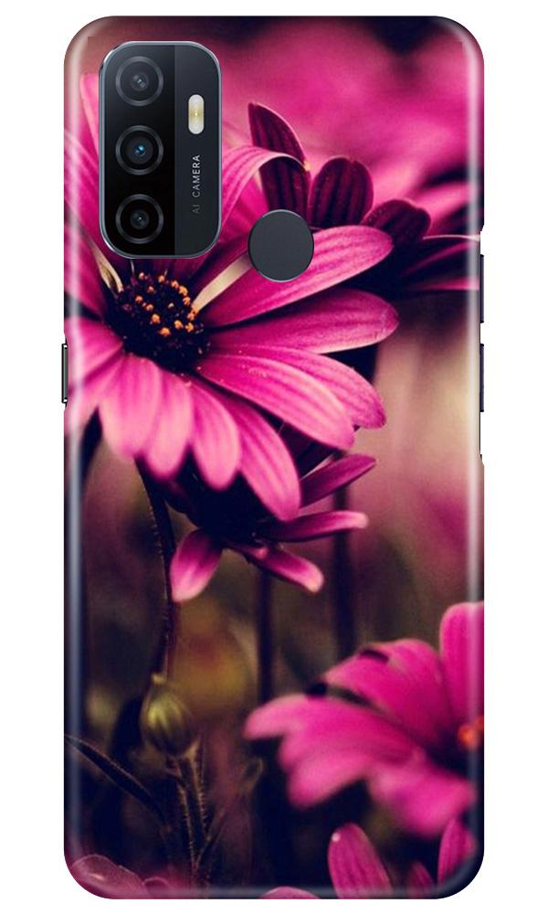 Purple Daisy Mobile Back Case for Oppo A33 (Design - 65) Purple Daisy Case for Oppo A33