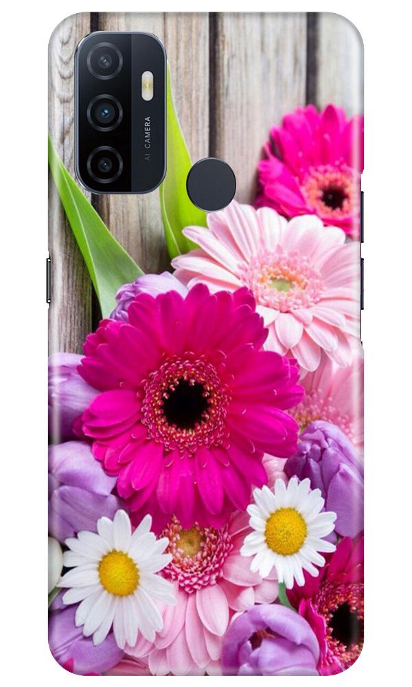 Coloful Daisy2 Mobile Back Case for Oppo A53 (Design - 76) Coloful Daisy2 Case for Oppo A53