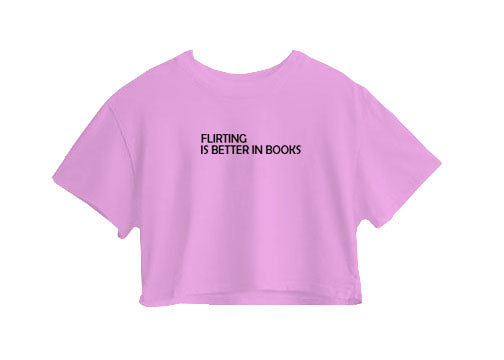 Flirtink Is Better In Books Crop Top Flirtink Is Better In Books Crop Top