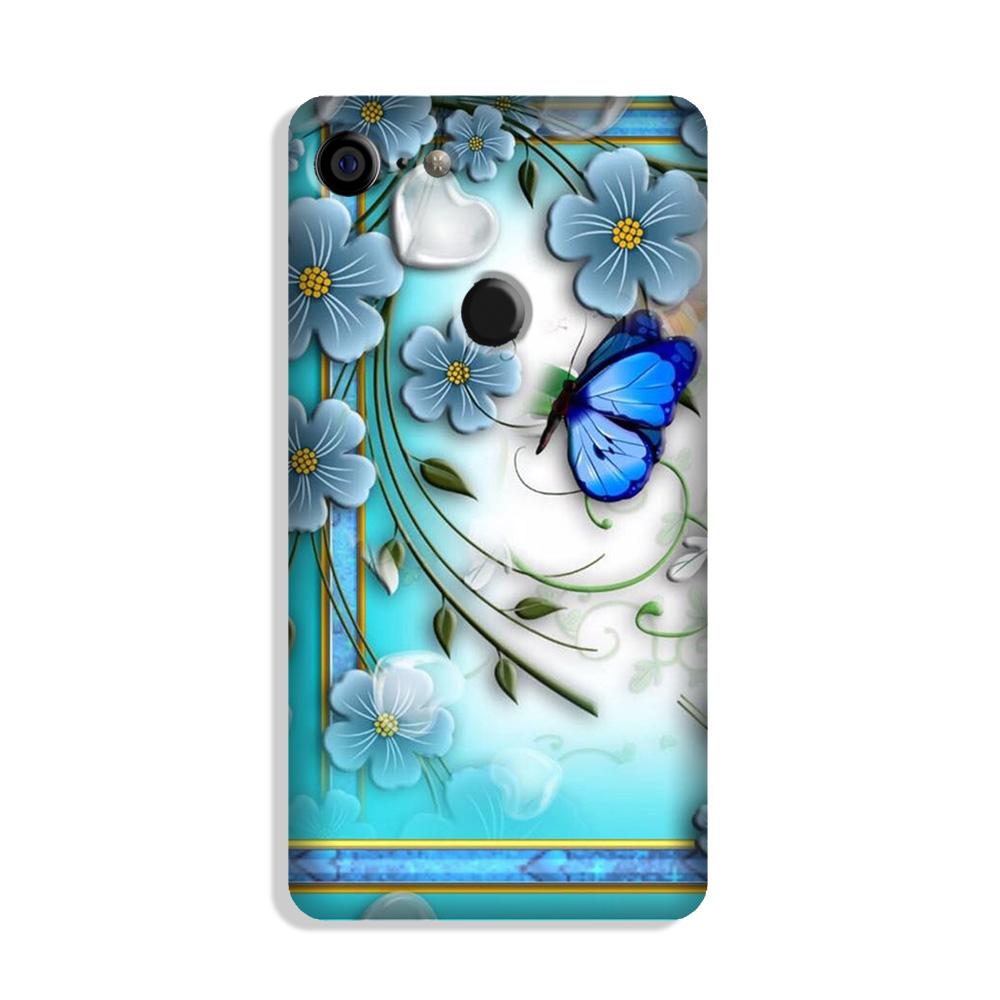 Blue Butterfly Case for Google Pixel 3 Blue Butterfly Case for Google Pixel 3