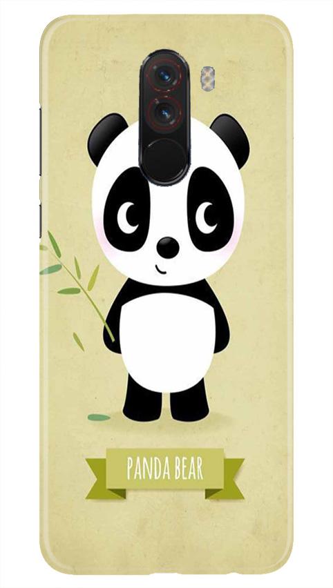 Panda Bear Mobile Back Case for Poco F1 (Design - 317) Panda Bear Mobile Back Case for Poco F1 (Design - 317)
