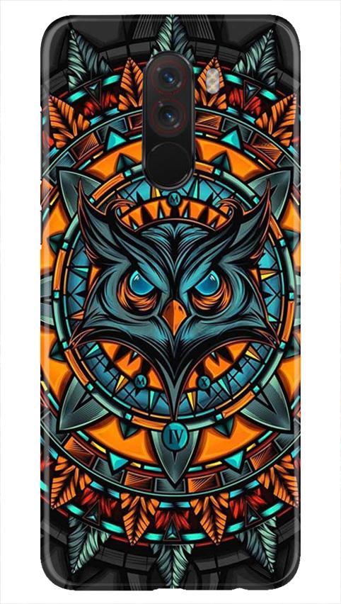 Owl Mobile Back Case for Poco F1 (Design - 360)