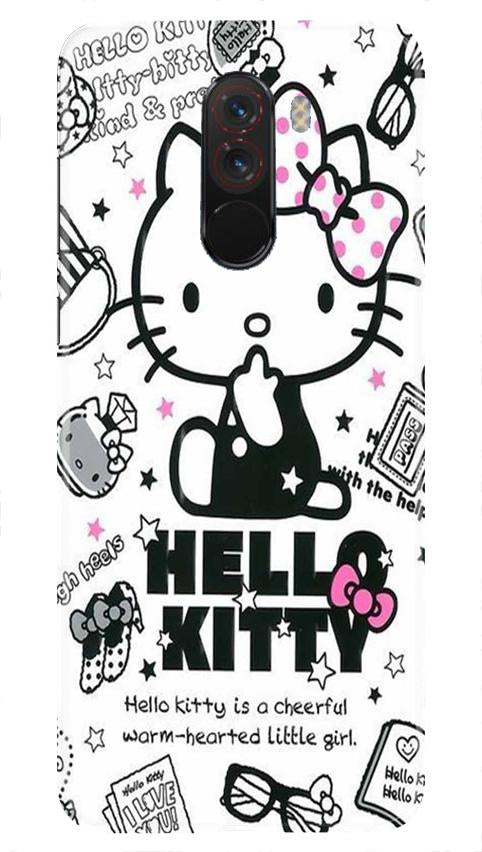 Hello Kitty Mobile Back Case for Poco F1 (Design - 361) Hello Kitty Mobile Back Case for Poco F1 (Design - 361)