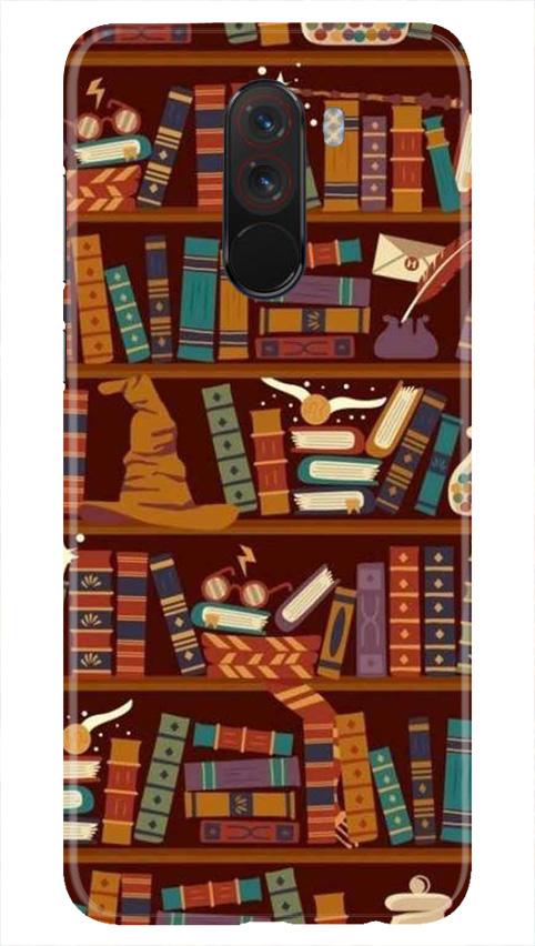 Book Shelf Mobile Back Case for Poco F1 (Design - 390) Book Shelf Mobile Back Case for Poco F1 (Design - 390)