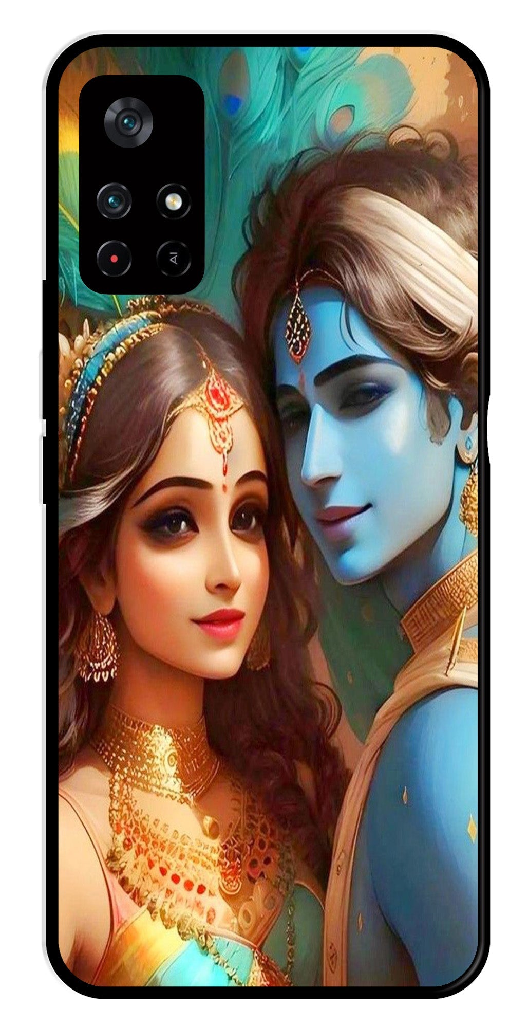 Lord Radha Krishna Metal Mobile Case for Poco M4 Pro 5G Lord Radha Krishna Metal Mobile Case for Poco M4 Pro 5G (Design No -01)