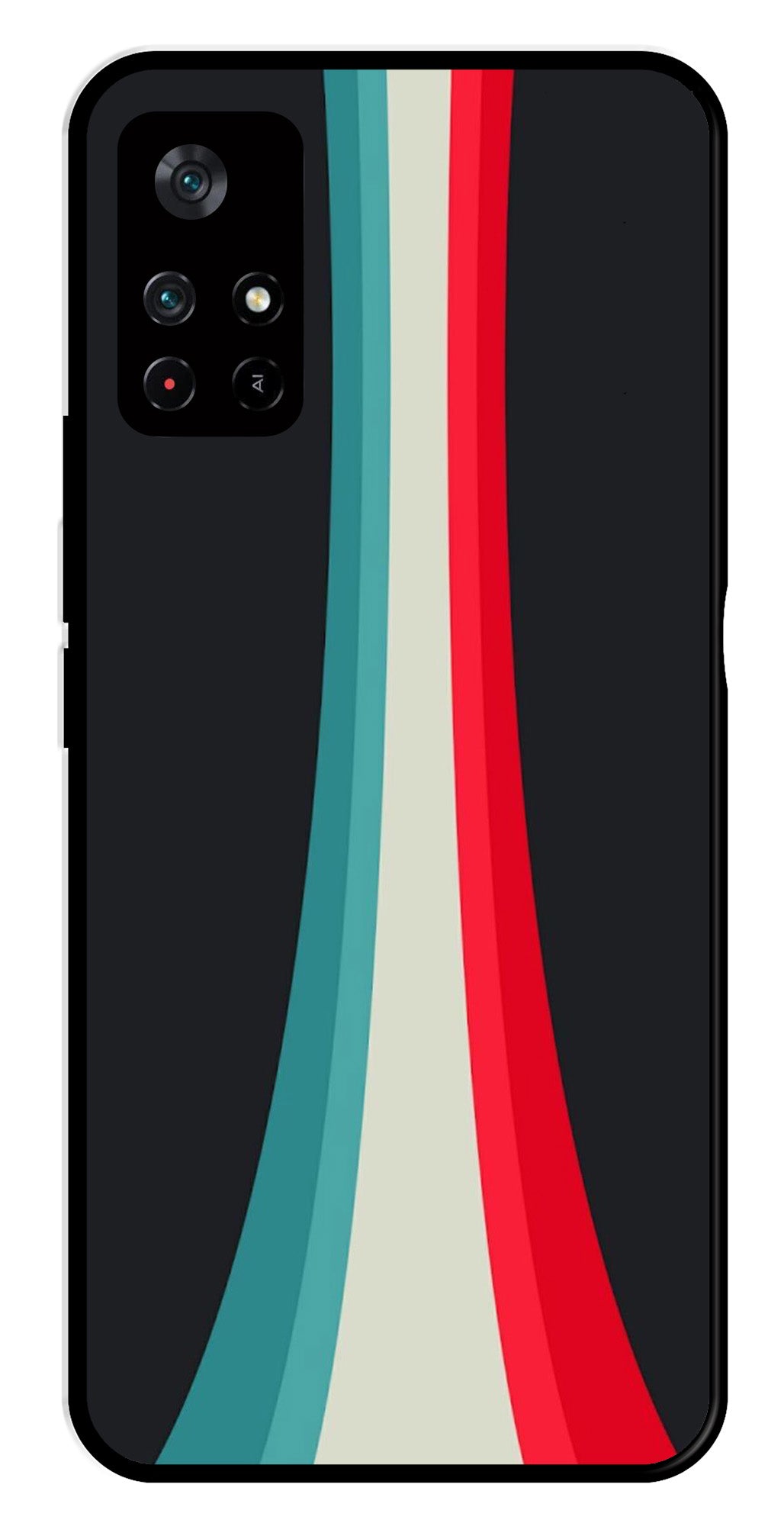 Modern Art Colorful Metal Mobile Case for Poco M4 Pro 5G Modern Art Colorful Metal Mobile Case for Poco M4 Pro 5G (Design No -48)