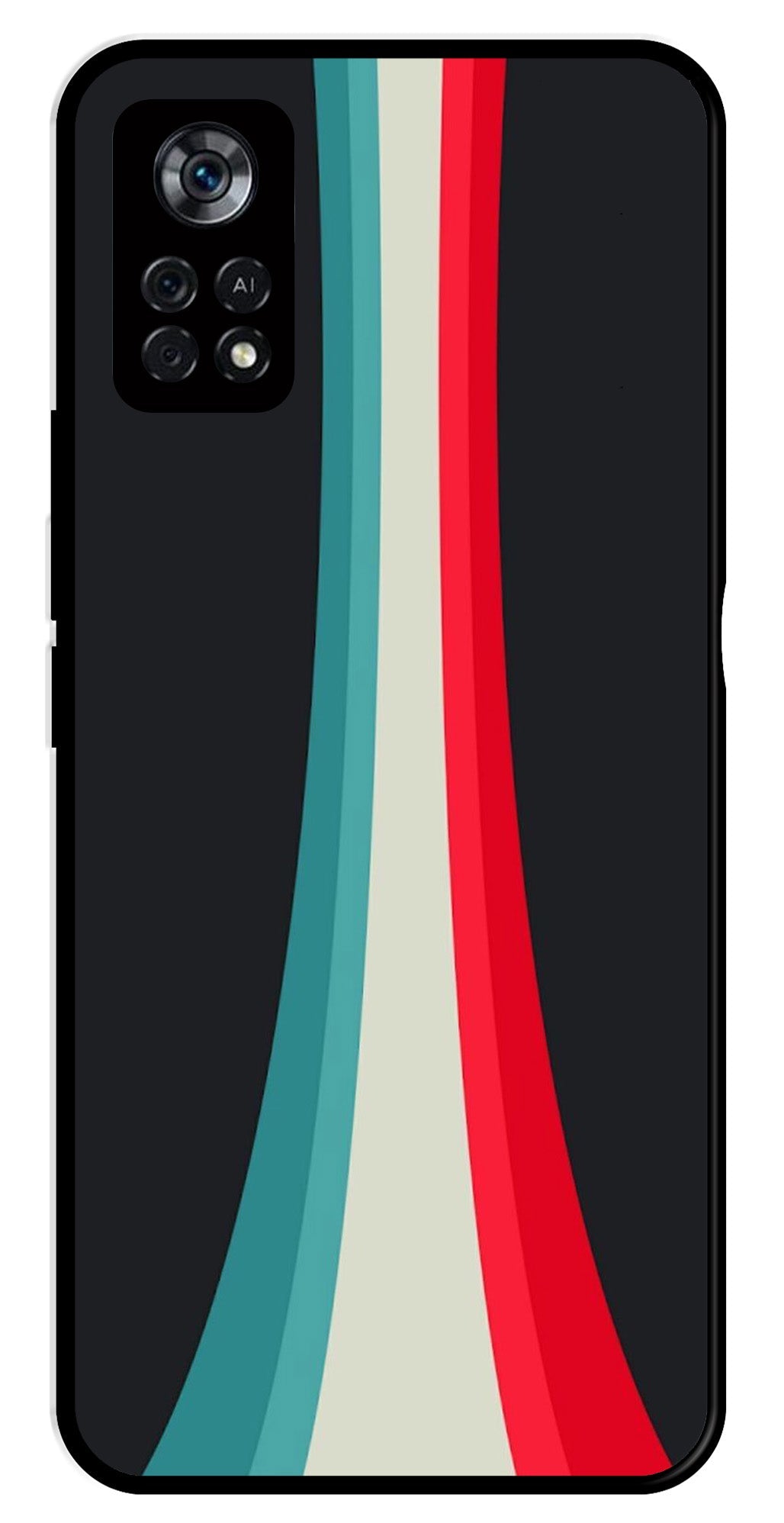 Modern Art Colorful Metal Mobile Case for Poco X4 Pro Modern Art Colorful Metal Mobile Case for Poco X4 Pro (Design No -48)