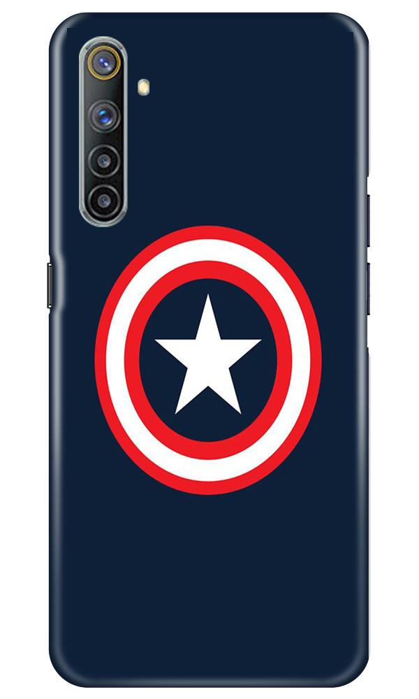 Captain America Mobile Back Case for Realme 6 (Design - 42) Captain America Case for Realme 6