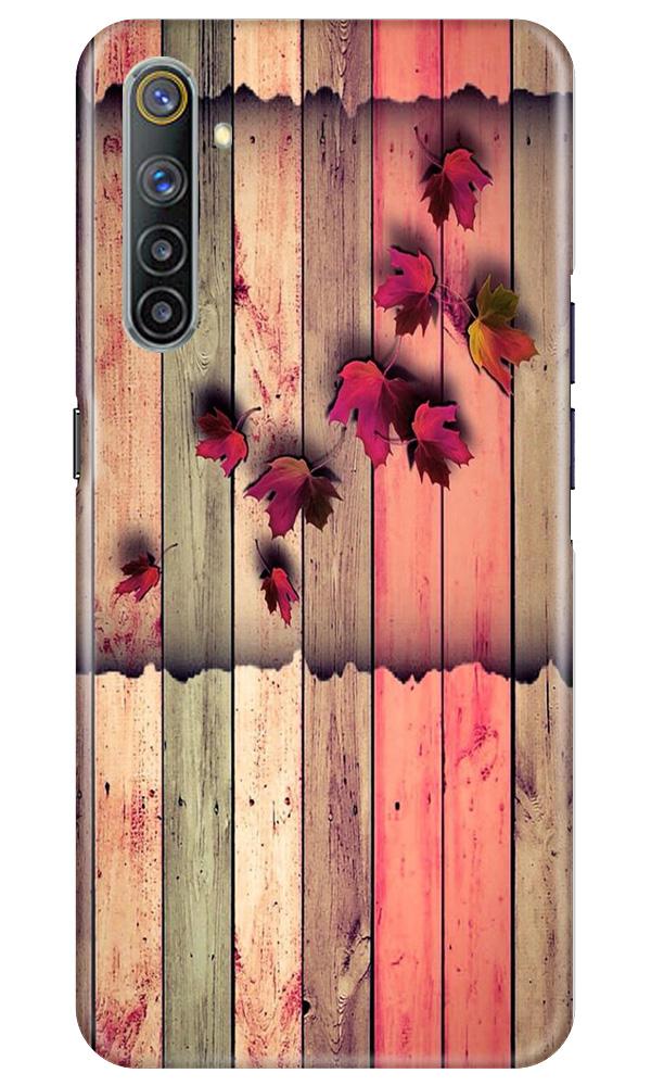 Wooden look2 Mobile Back Case for Realme 6 (Design - 56) Wooden look2 Case for Realme 6