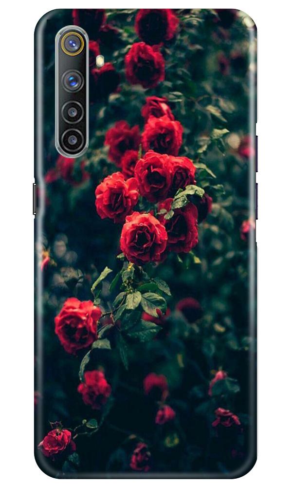 Red Rose Mobile Back Case for Realme 6 (Design - 66) Red Rose Case for Realme 6