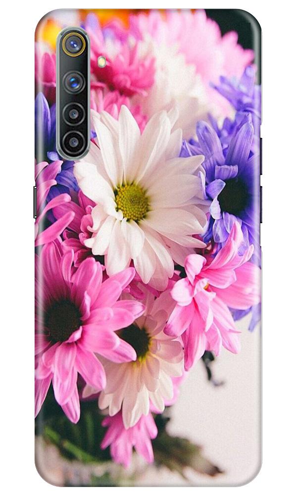 Coloful Daisy Mobile Back Case for Realme 6 (Design - 73) Coloful Daisy Case for Realme 6