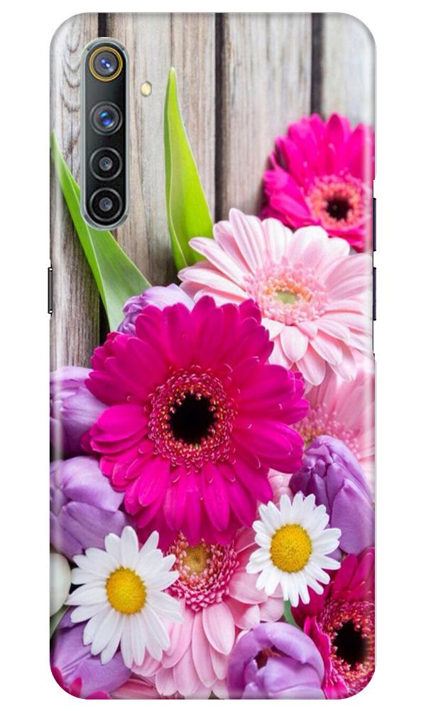 Coloful Daisy2 Mobile Back Case for Realme 6 (Design - 76) Coloful Daisy2 Case for Realme 6