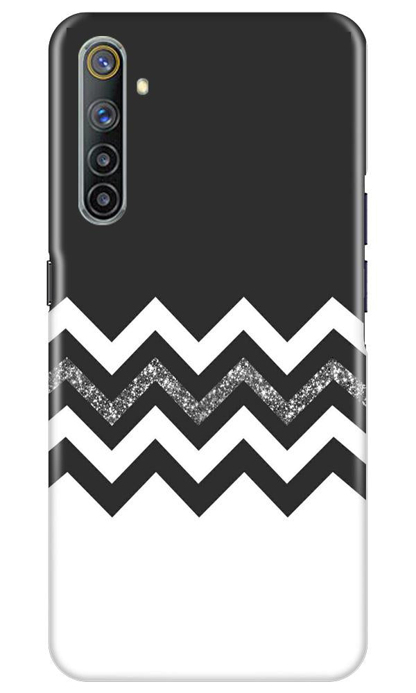 Black white Pattern2Mobile Back Case for Realme 6 (Design - 83) Black white Pattern2Case for Realme 6