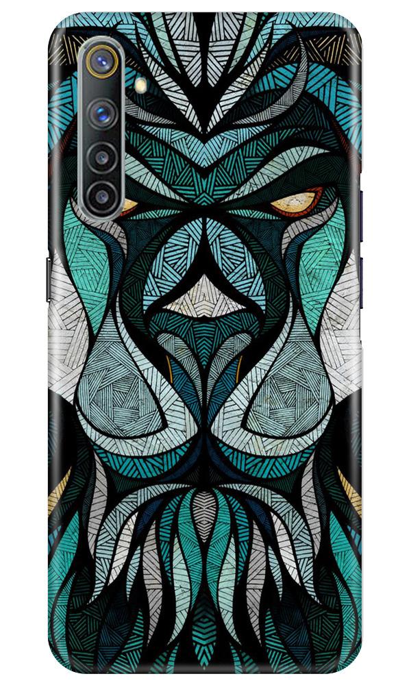 Lion Mobile Back Case for Realme 6 (Design - 97) Lion Case for Realme 6