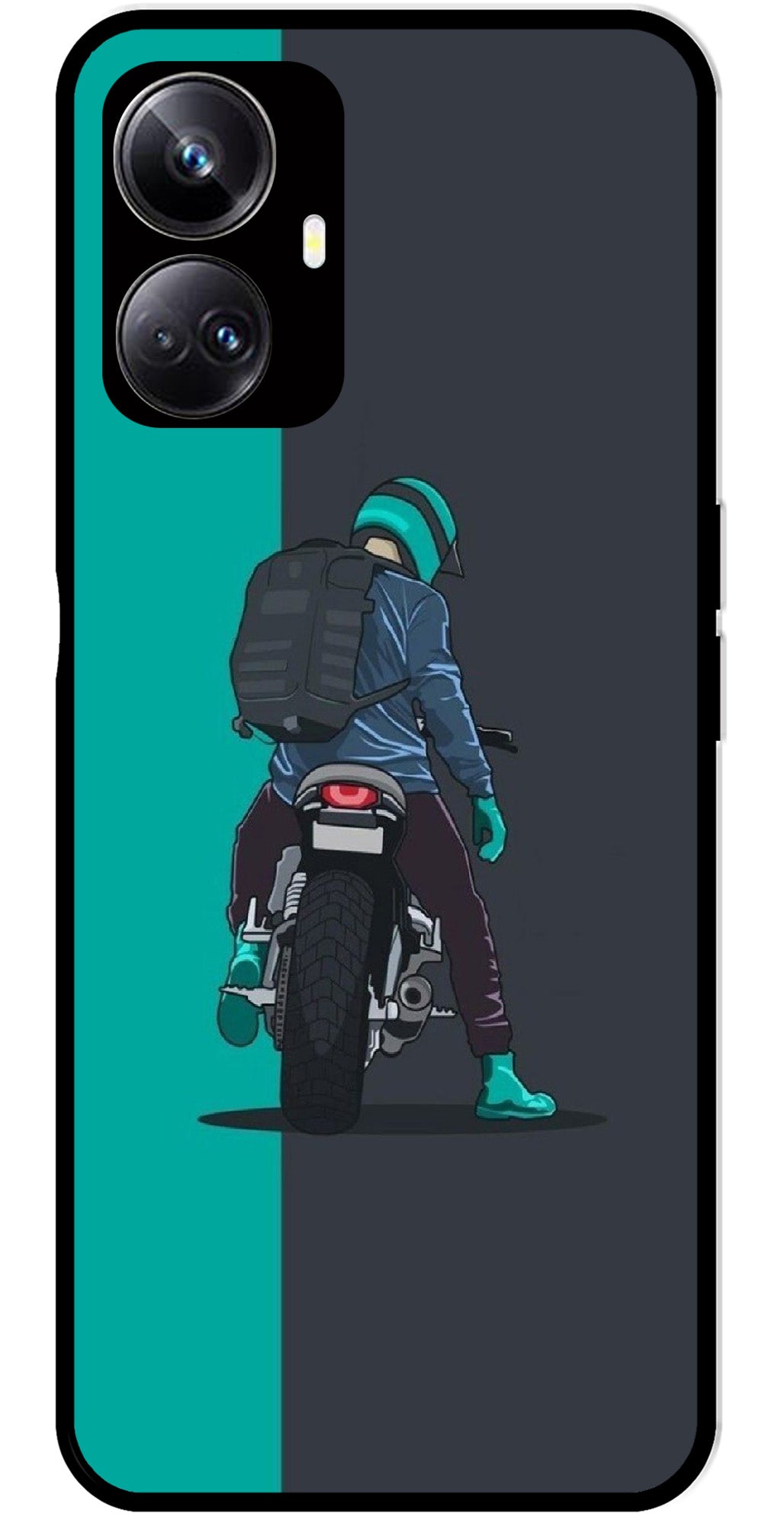 Bike Lover Metal Mobile Case for Realme 10 Pro Plus 5G Bike Lover Metal Mobile Case for Realme 10 Pro Plus 5G (Design No -05)