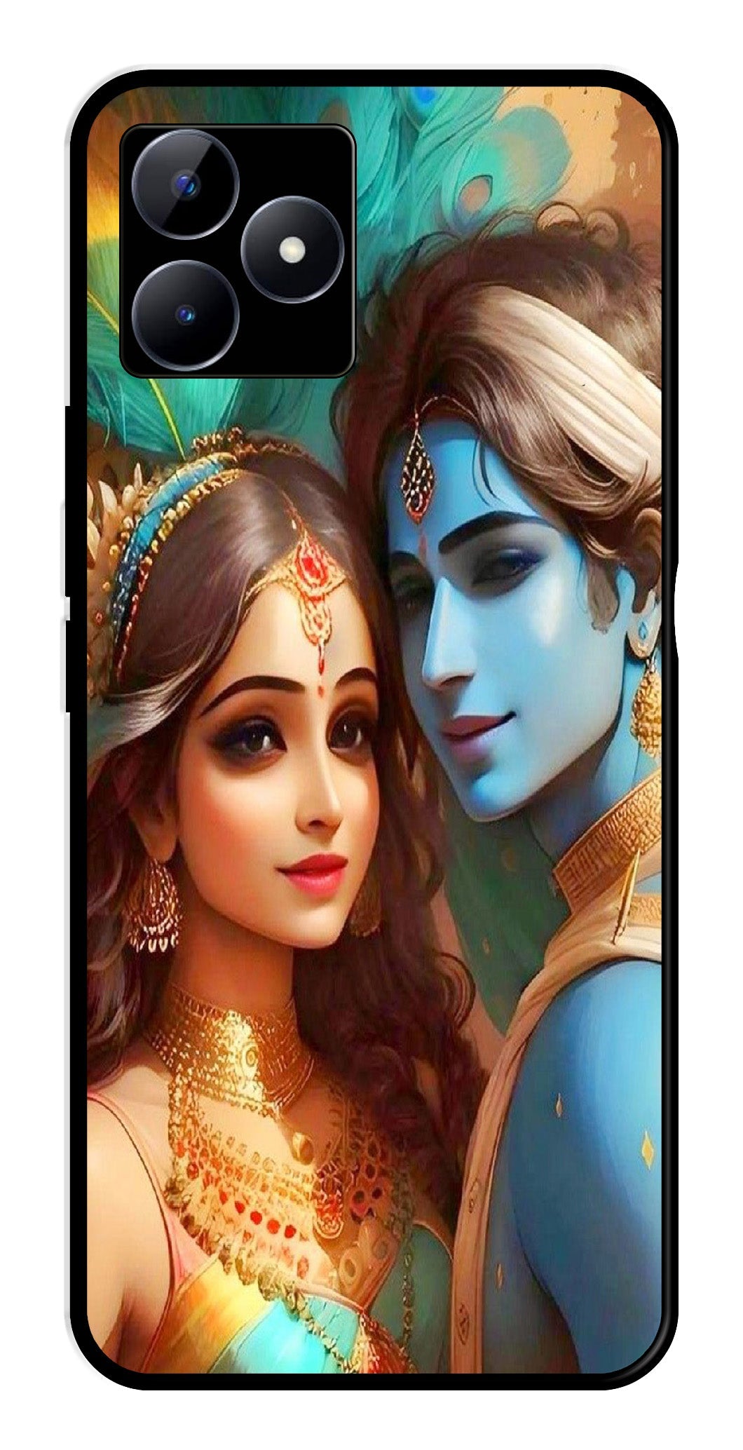 Lord Radha Krishna Metal Mobile Case for Realme N53 Lord Radha Krishna Metal Mobile Case for Realme N53 (Design No -01)