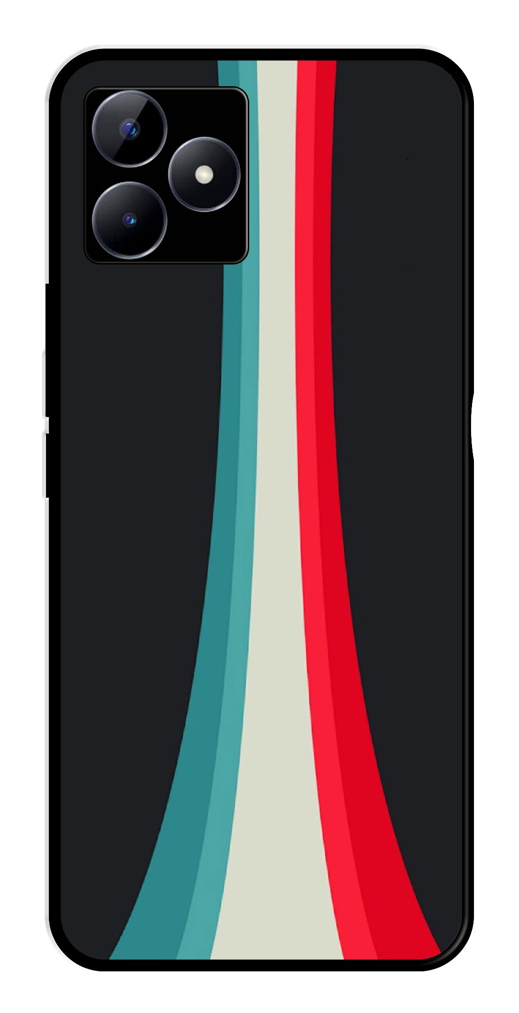 Modern Art Colorful Metal Mobile Case for Realme N53 Modern Art Colorful Metal Mobile Case for Realme N53 (Design No -48)