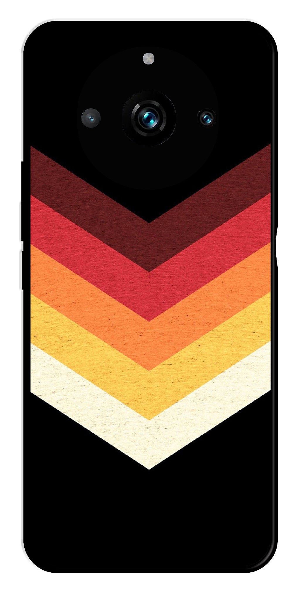 MultiColor Arrow Metal Mobile Case for Realme 11 Pro Plus 5G MultiColor Arrow Metal Mobile Case for Realme 11 Pro Plus 5G (Design No -04)