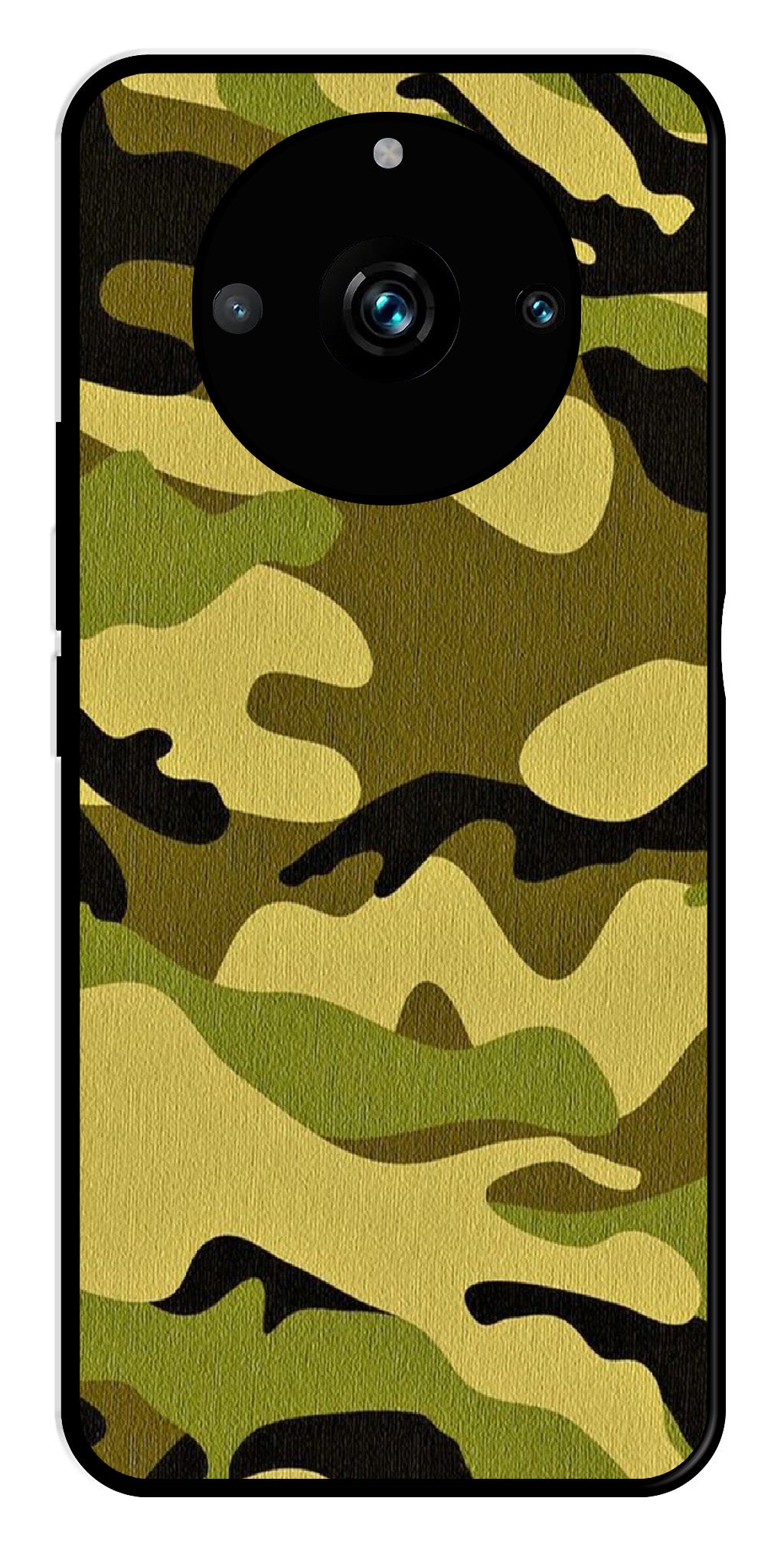 Army Pattern Metal Mobile Case for Realme 11 Pro Plus 5G Army Pattern Metal Mobile Case for Realme 11 Pro Plus 5G (Design No -35)