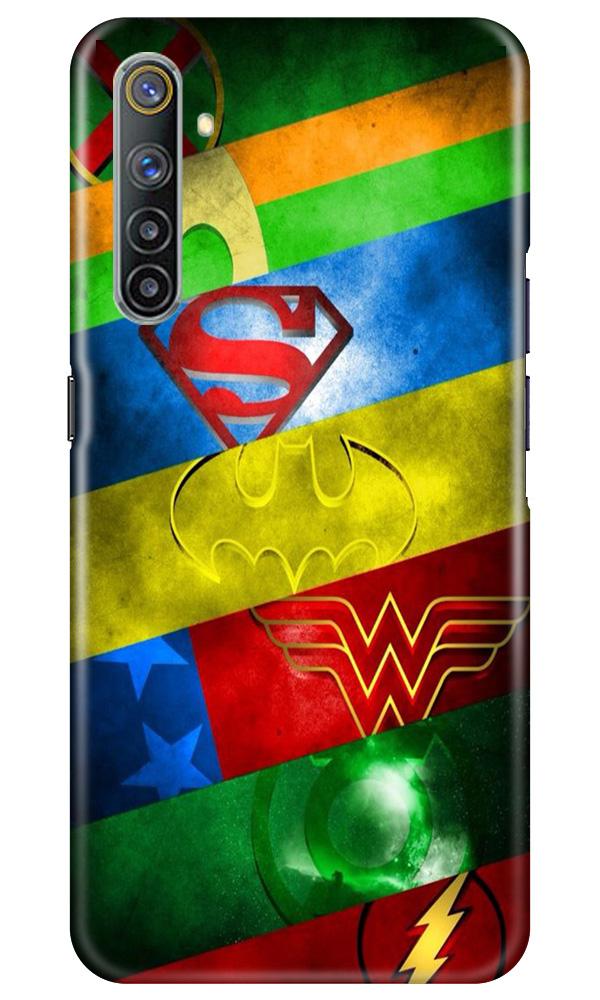 Superheros Logo Mobile Back Case for Realme 6 (Design - 251) Superheros Logo Case for Realme 6 (Design No. 251)