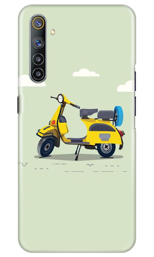 Vintage Scooter Mobile Back Case for Realme 6 (Design - 260) Vintage Scooter Case for Realme 6 (Design No. 260)