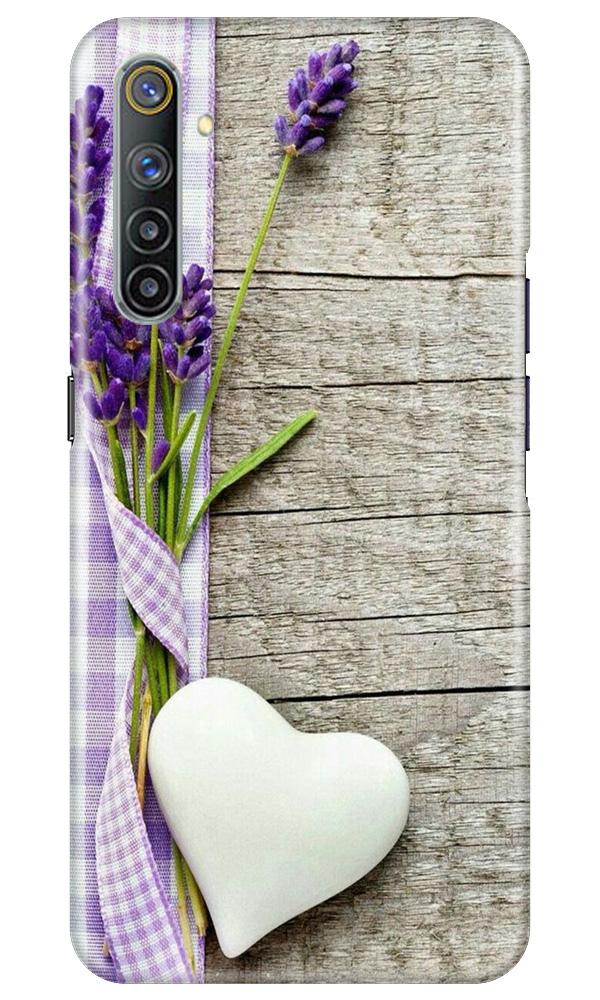 White Heart Mobile Back Case for Realme 6 (Design - 298) White Heart Case for Realme 6 (Design No. 298)