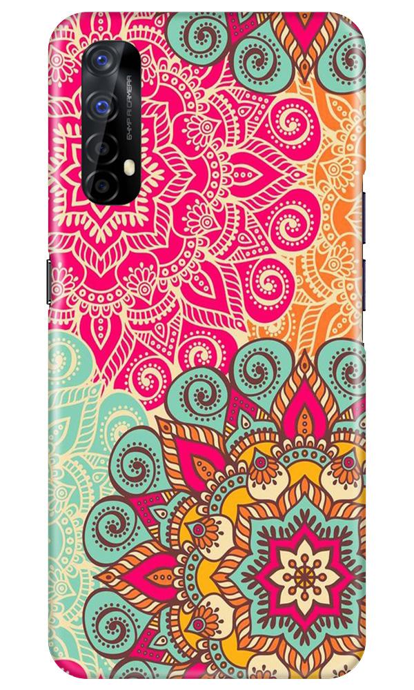 Rangoli art Mobile Back Case for Realme 7 (Design - 6) Rangoli art Case for Realme 7