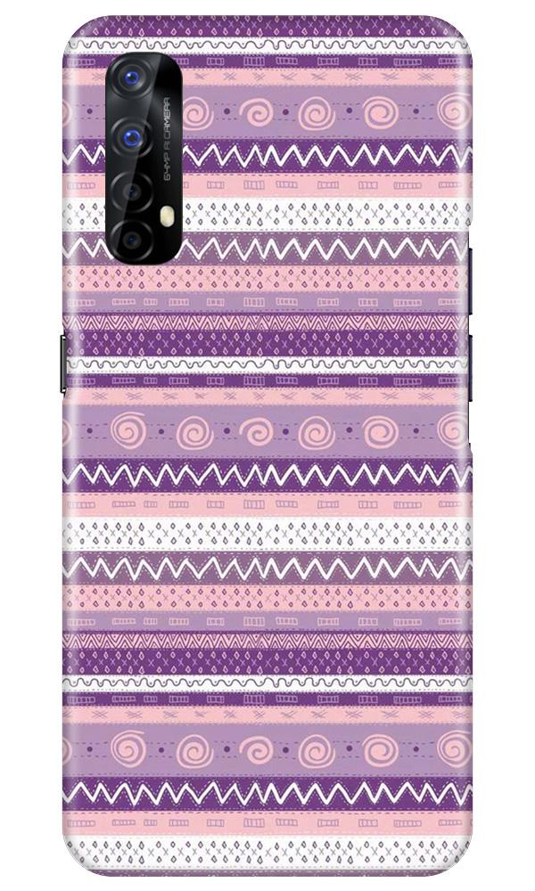 Zigzag line pattern3 Mobile Back Case for Realme 7 (Design - 11) Zigzag line pattern3 Case for Realme 7