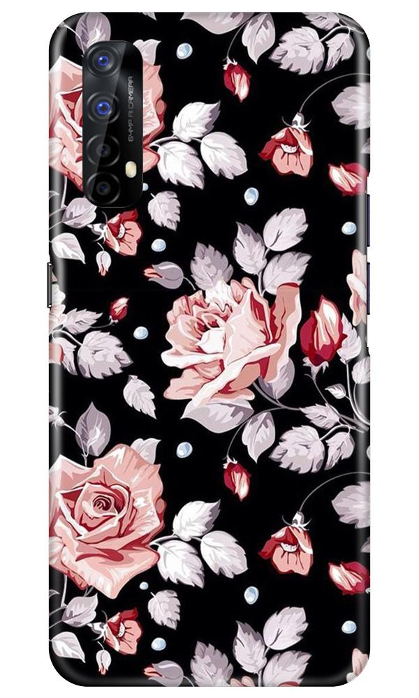 Pink rose Mobile Back Case for Realme 7 (Design - 12) Pink rose Case for Realme 7
