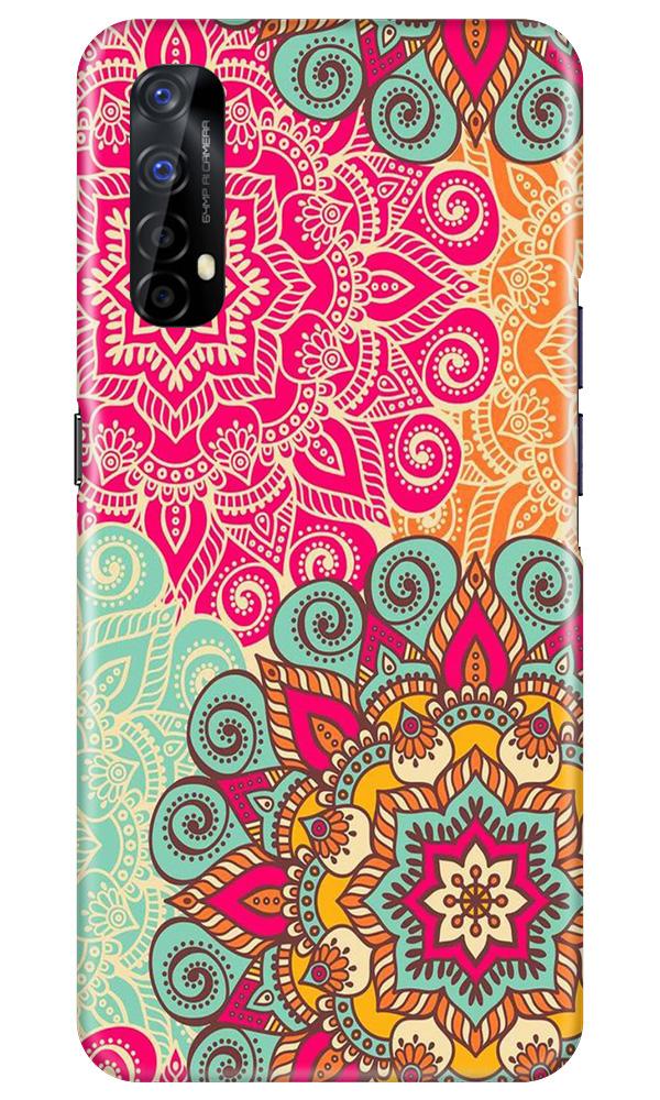 Rangoli art2 Mobile Back Case for Realme 7 (Design - 29) Rangoli art2 Case for Realme 7