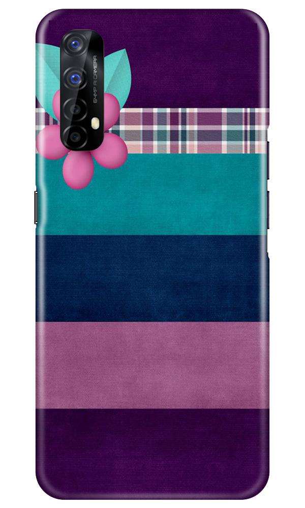 Purple Blue Mobile Back Case for Realme 7 (Design - 37) Purple Blue Case for Realme 7
