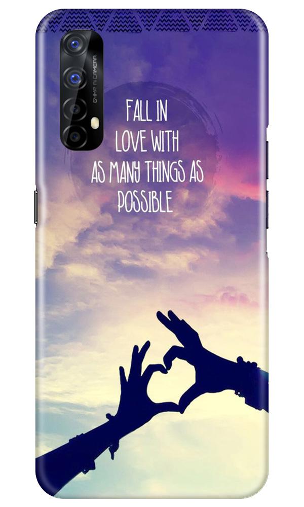 Fall in love Mobile Back Case for Realme 7 (Design - 50) Fall in love Case for Realme 7