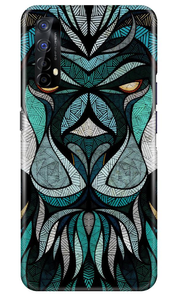 Lion Mobile Back Case for Realme 7 (Design - 97) Lion Case for Realme 7