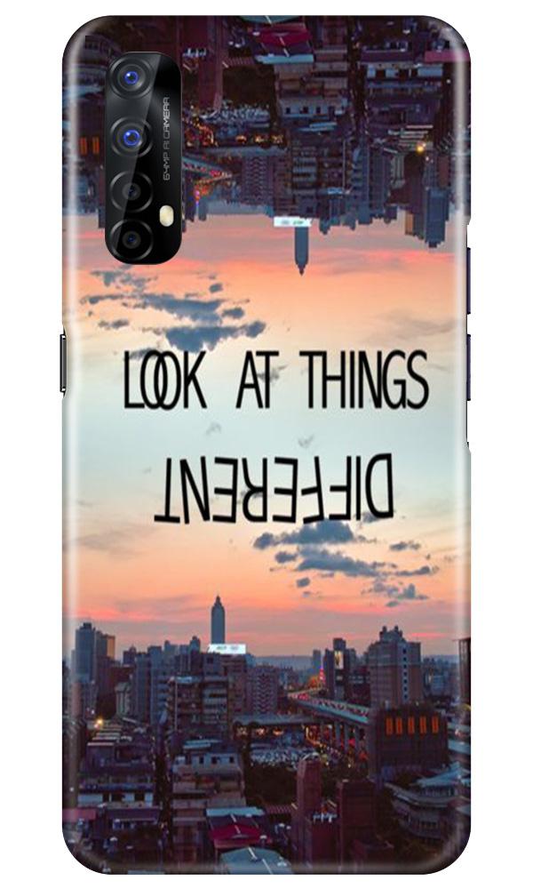 Look at things different Mobile Back Case for Realme 7 (Design - 99) Look at things different Case for Realme 7