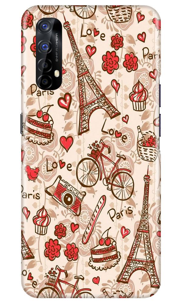 Love Paris Mobile Back Case for Realme 7 (Design - 103) Love Paris Case for Realme 7 (Design - 103)