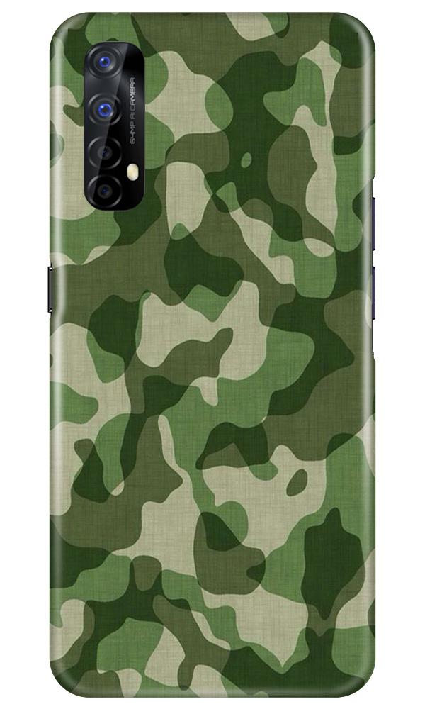 Army Camouflage Mobile Back Case for Realme 7 (Design - 106) Army Camouflage Case for Realme 7 (Design - 106)