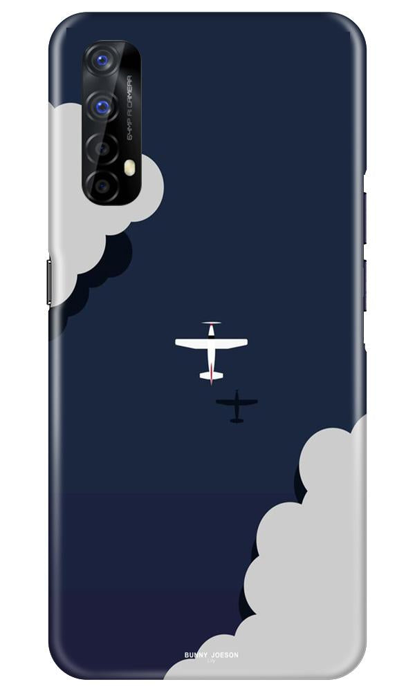 Clouds Plane Mobile Back Case for Realme 7 (Design - 196) Clouds Plane Case for Realme 7 (Design - 196)