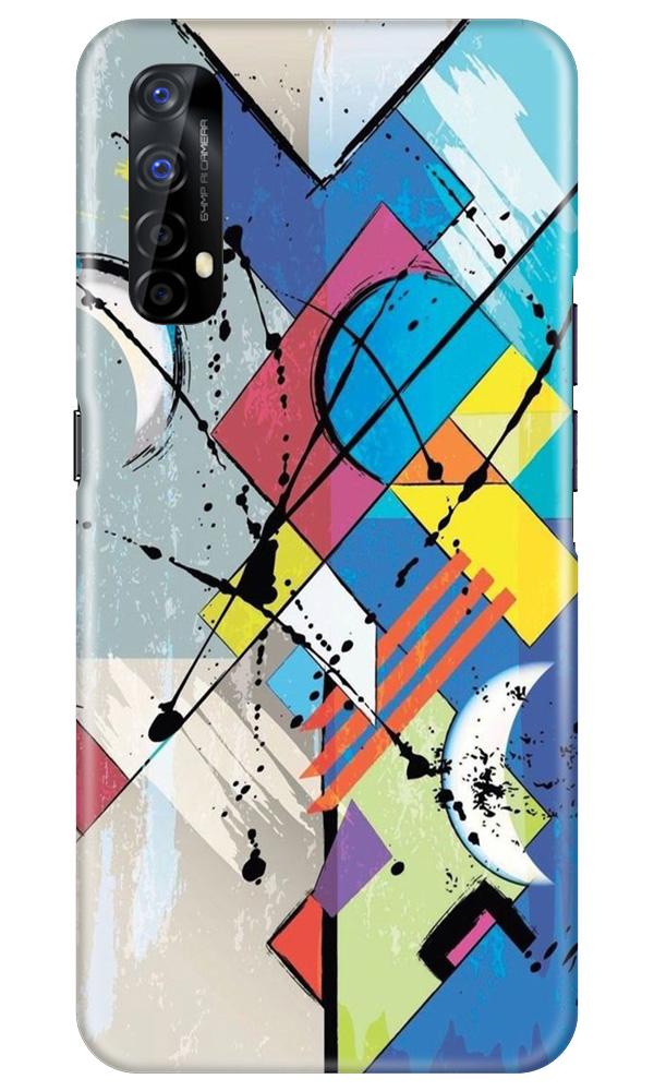 Modern Art Mobile Back Case for Realme 7 (Design - 235) Modern Art Case for Realme 7 (Design No. 235)