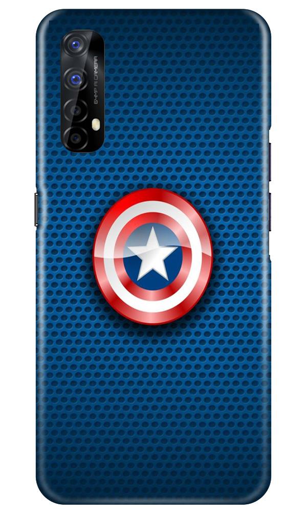 Captain America Shield Mobile Back Case for Realme 7 (Design - 253) Captain America Shield Case for Realme 7 (Design No. 253)