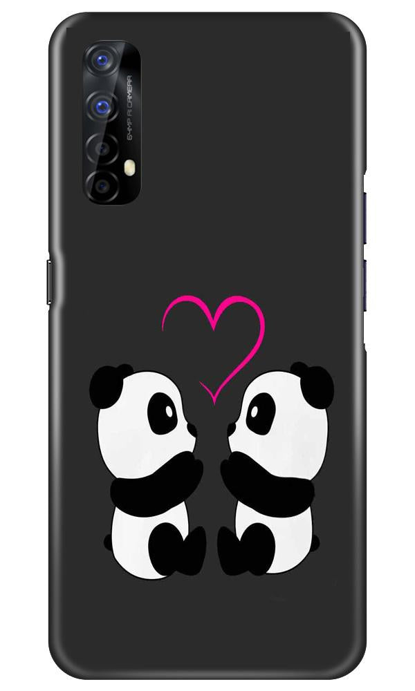 Panda Love Mobile Back Case for Realme 7 (Design - 398) Panda Love Mobile Back Case for Realme 7 (Design - 398)