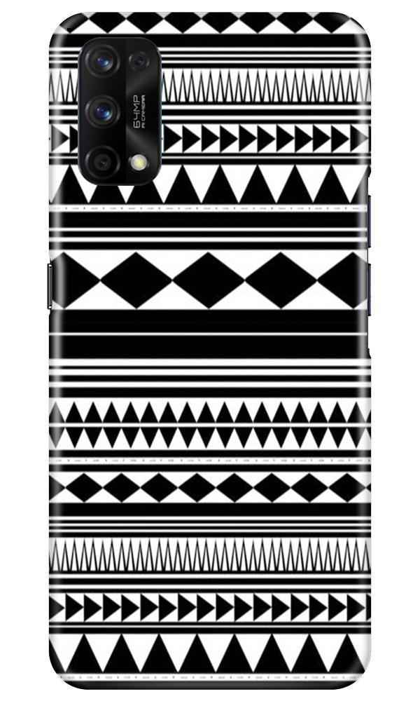 Black white Pattern Mobile Back Case for Realme 7 Pro (Design - 5) Black white Pattern Case for Realme 7 Pro