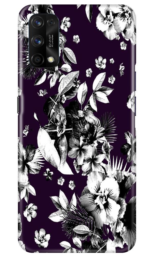white flowers Mobile Back Case for Realme 7 Pro (Design - 7) white flowers Case for Realme 7 Pro
