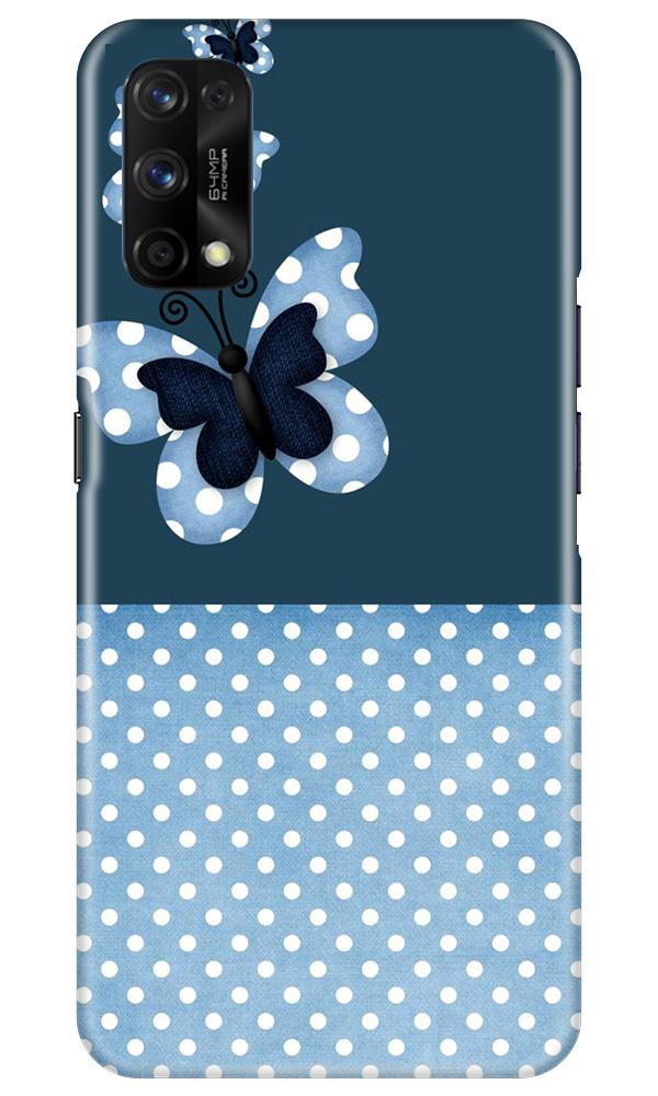 White dots Butterfly Mobile Back Case for Realme 7 Pro (Design - 31) White dots Butterfly Case for Realme 7 Pro