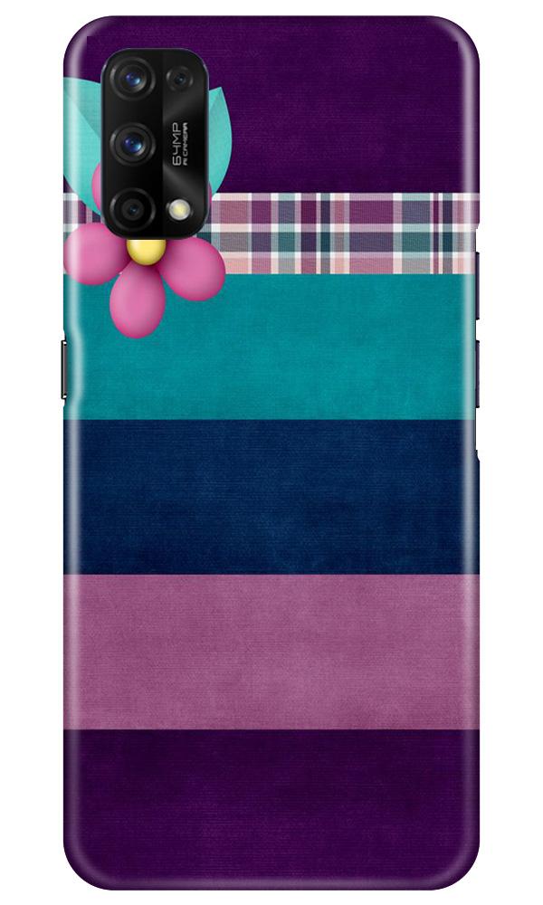 Purple Blue Mobile Back Case for Realme 7 Pro (Design - 37) Purple Blue Case for Realme 7 Pro