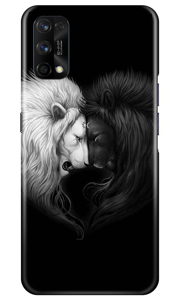 Dark White Lion Mobile Back Case for Realme 7 Pro (Design - 140) Dark White Lion Case for Realme 7 Pro (Design - 140)