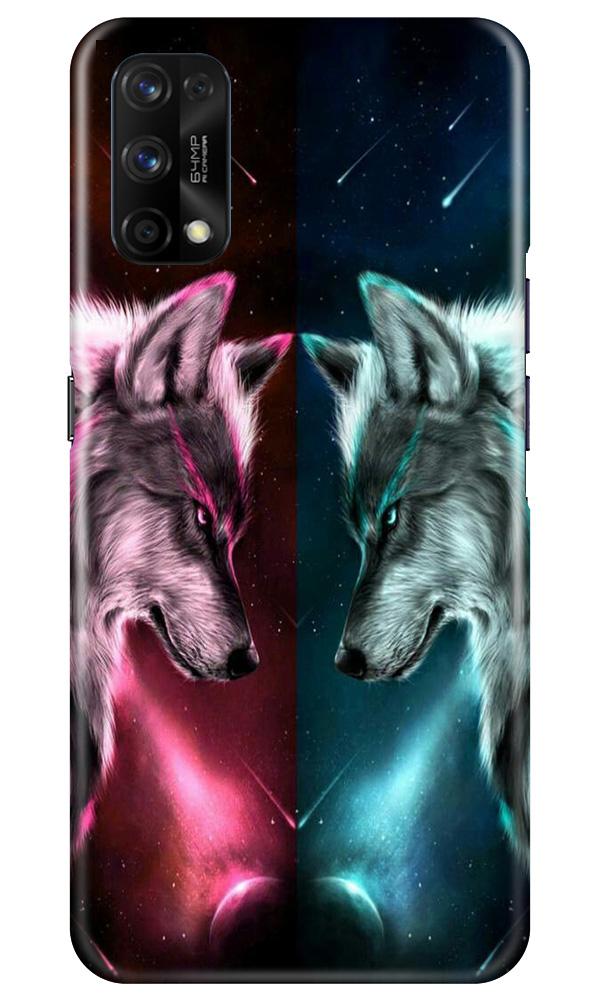 Wolf fight Mobile Back Case for Realme 7 Pro (Design - 221) Wolf fight Case for Realme 7 Pro (Design No. 221)