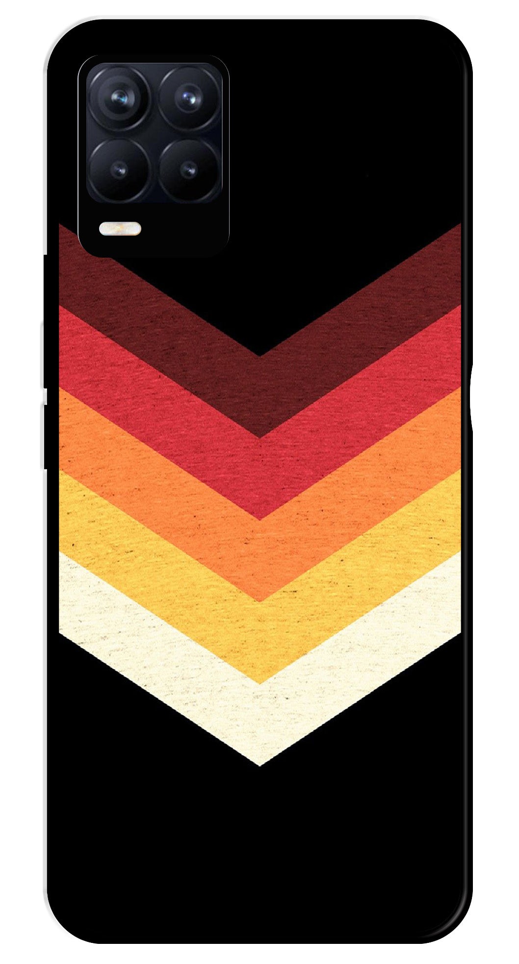 MultiColor Arrow Metal Mobile Case for Realme 8 4G MultiColor Arrow Metal Mobile Case for Realme 8 4G (Design No -04)